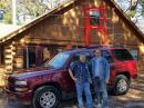 Nick, KB0YHT and Randy, N0LD at the beginning of the journey - the old and new antennas mounted on the roof and ready to go!